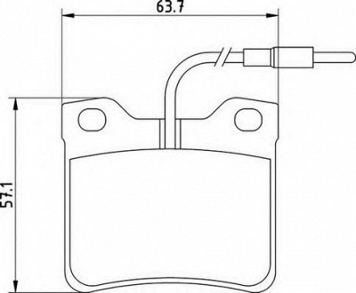 MAGNETI MARELLI 363710201125 -  Комплект тормозных колодок, дисковый тормоз
